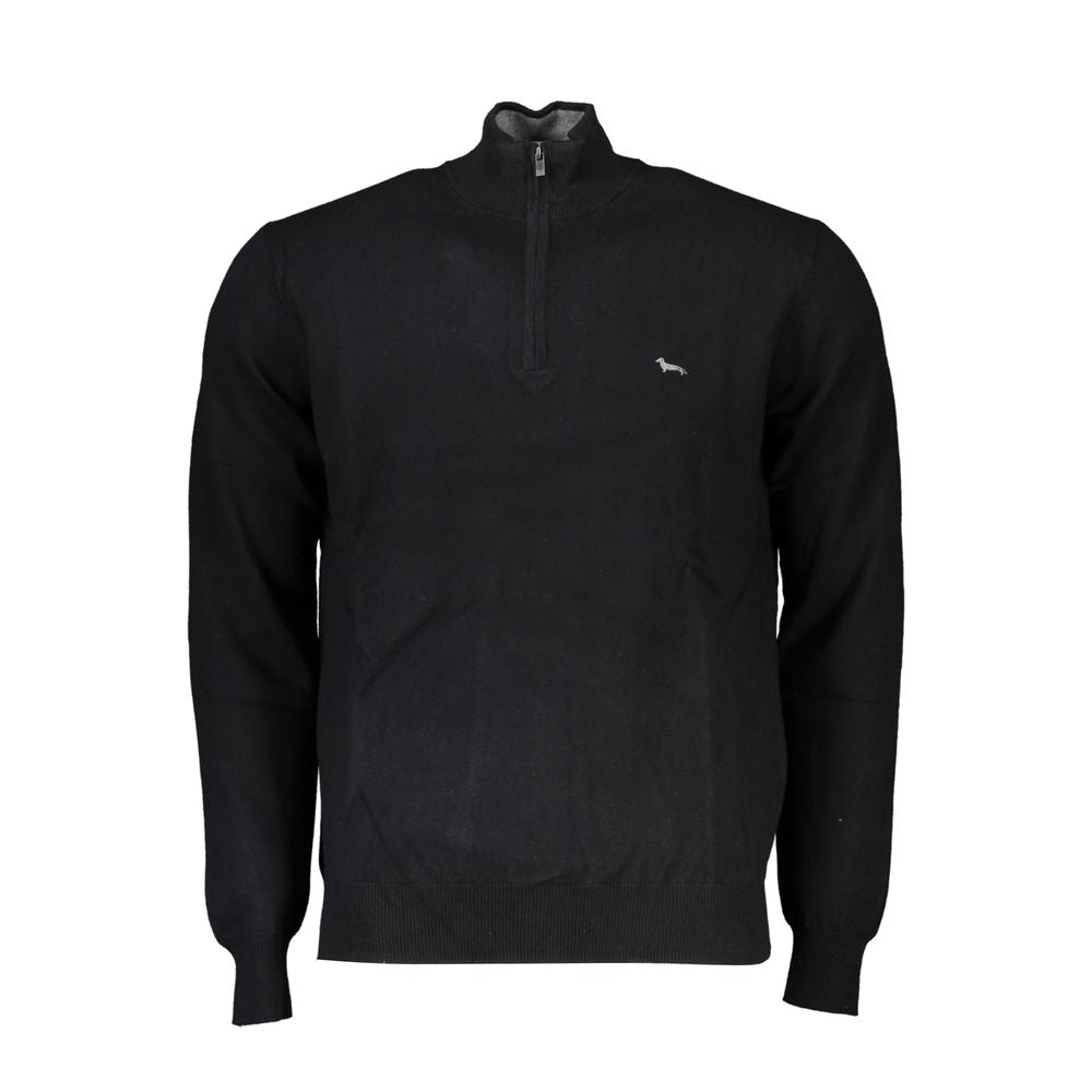 Harmont & Blaine Elegant Half-Zip Pullover with Embroidery Details