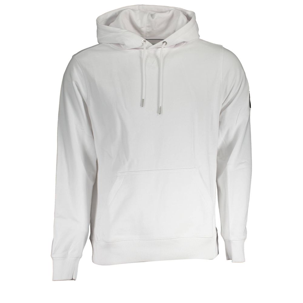 Calvin Klein Weißer Baumwollpullover für Männer