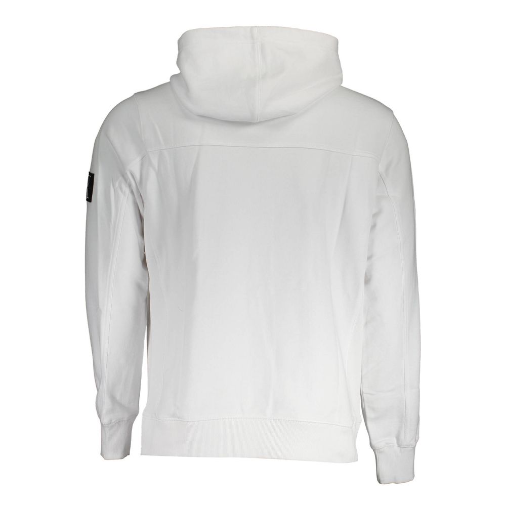Calvin Klein Weißer Baumwollpullover für Männer