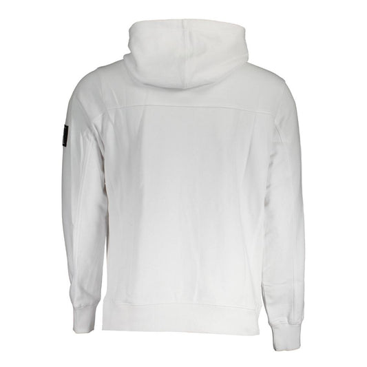 Calvin Klein Weißer Baumwollpullover für Männer