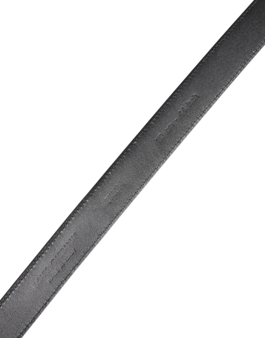 Dolce & Gabbana Classic black calf leather belt with metal buckle