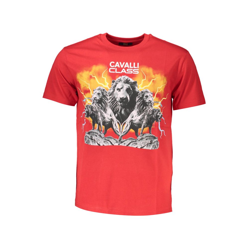 Cavalli Class Baumwoll-T-Shirt in Rot