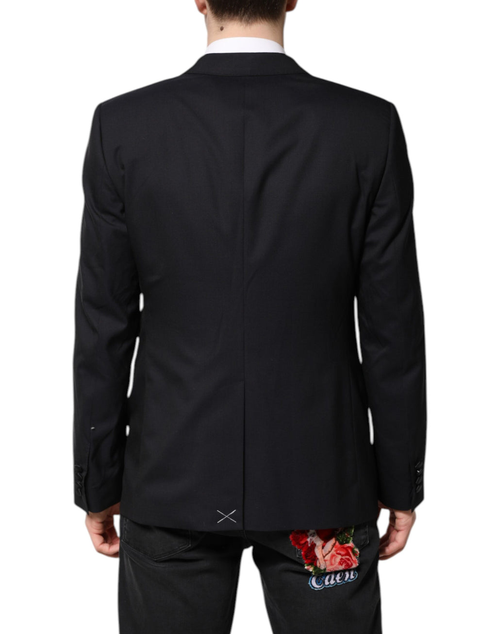 Dolce & Gabbana Dark Blue MARTINI Wool Suit 2-Piece Jacket