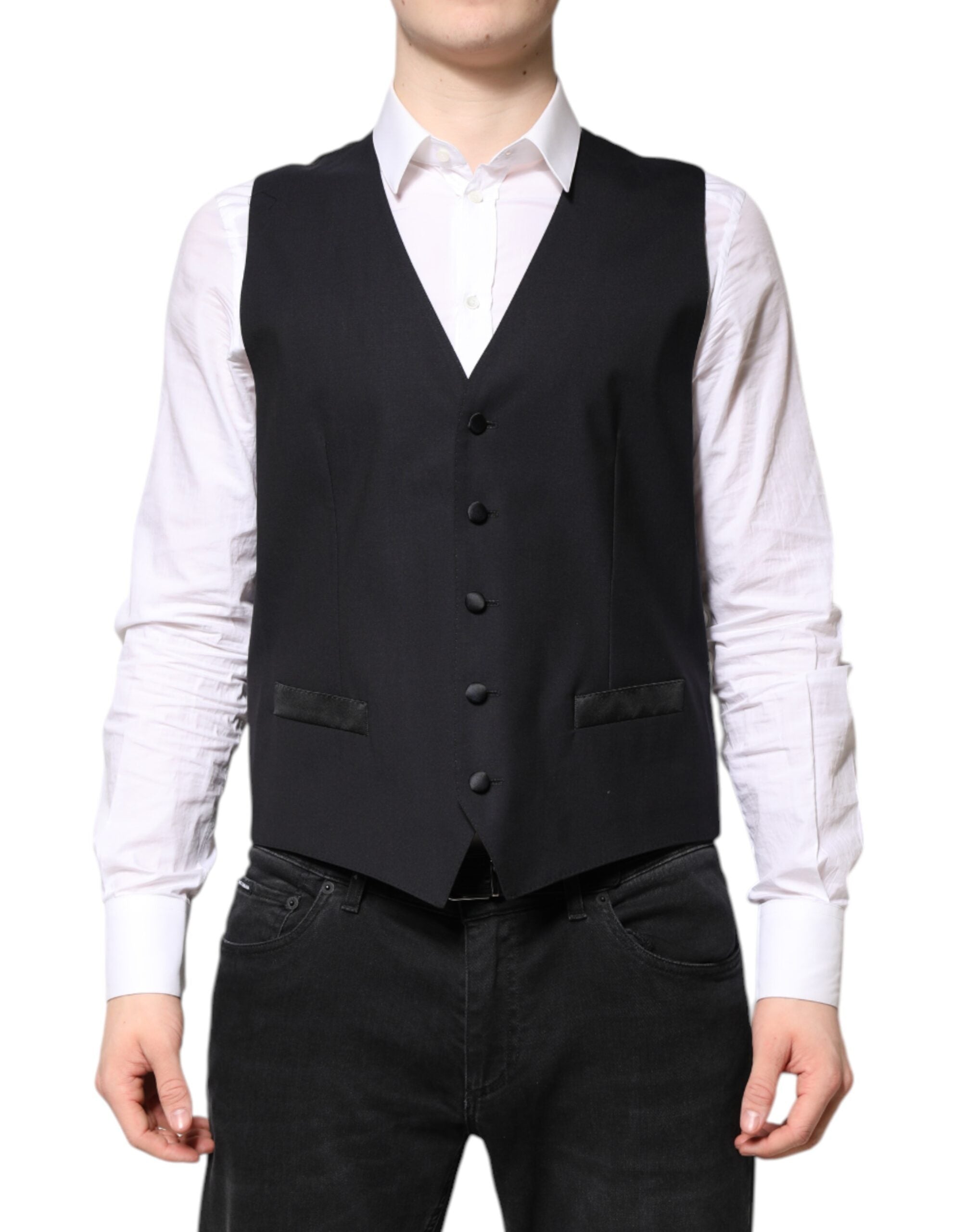 Dolce & Gabbana Dark Blue MARTINI Wool Suit 2-Piece Jacket