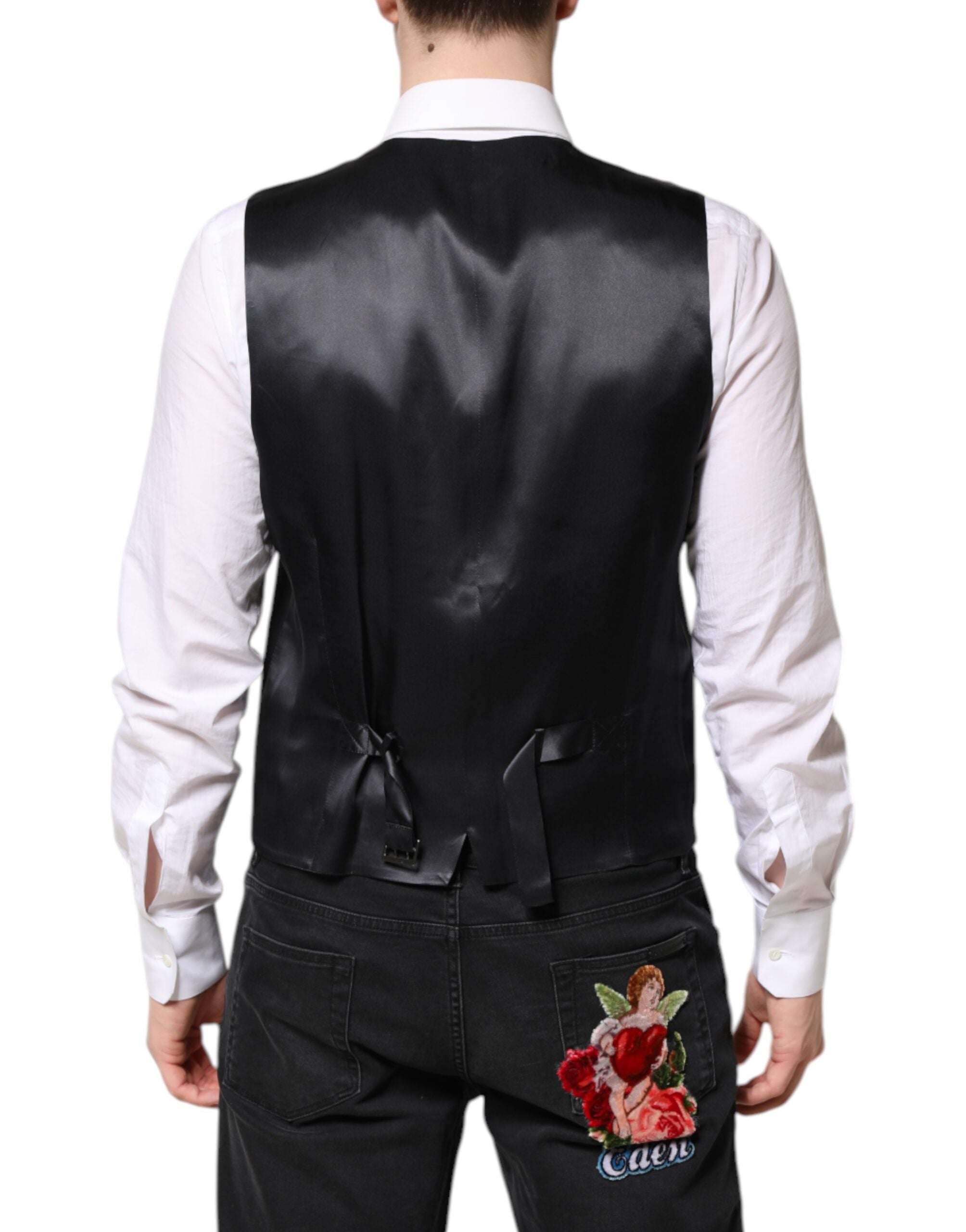 Dolce & Gabbana Dark Blue MARTINI Wool Suit 2-Piece Jacket