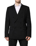 Dolce & Gabbana MARTINI Zweireihige Anzugjacke, schwarz