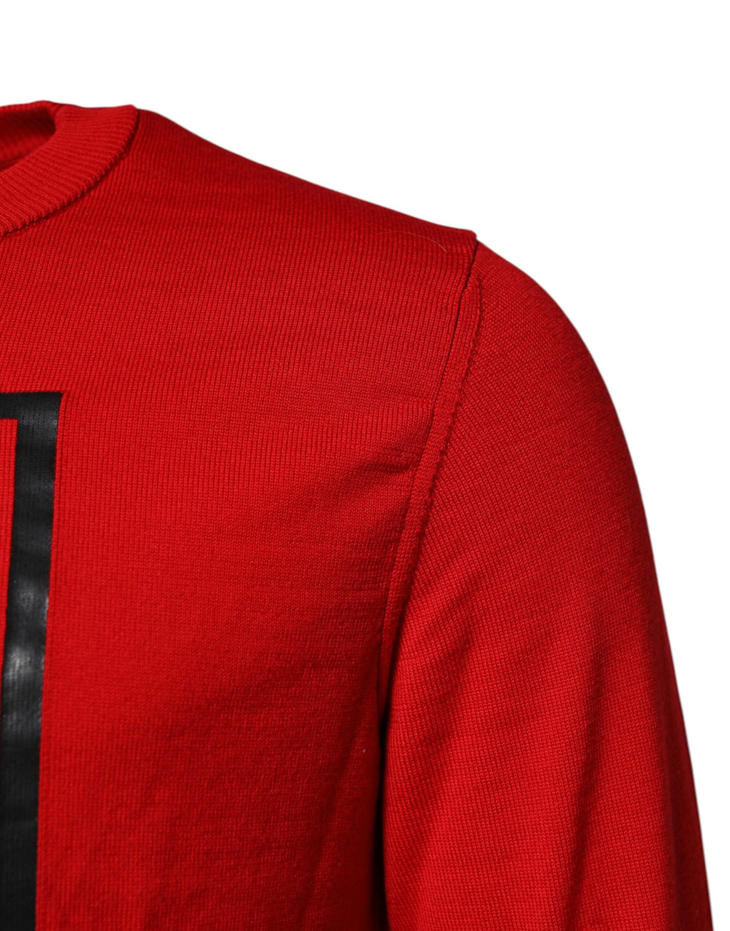 Dolce & Gabbana Red Eye Print Round Neck Men's Pulweater