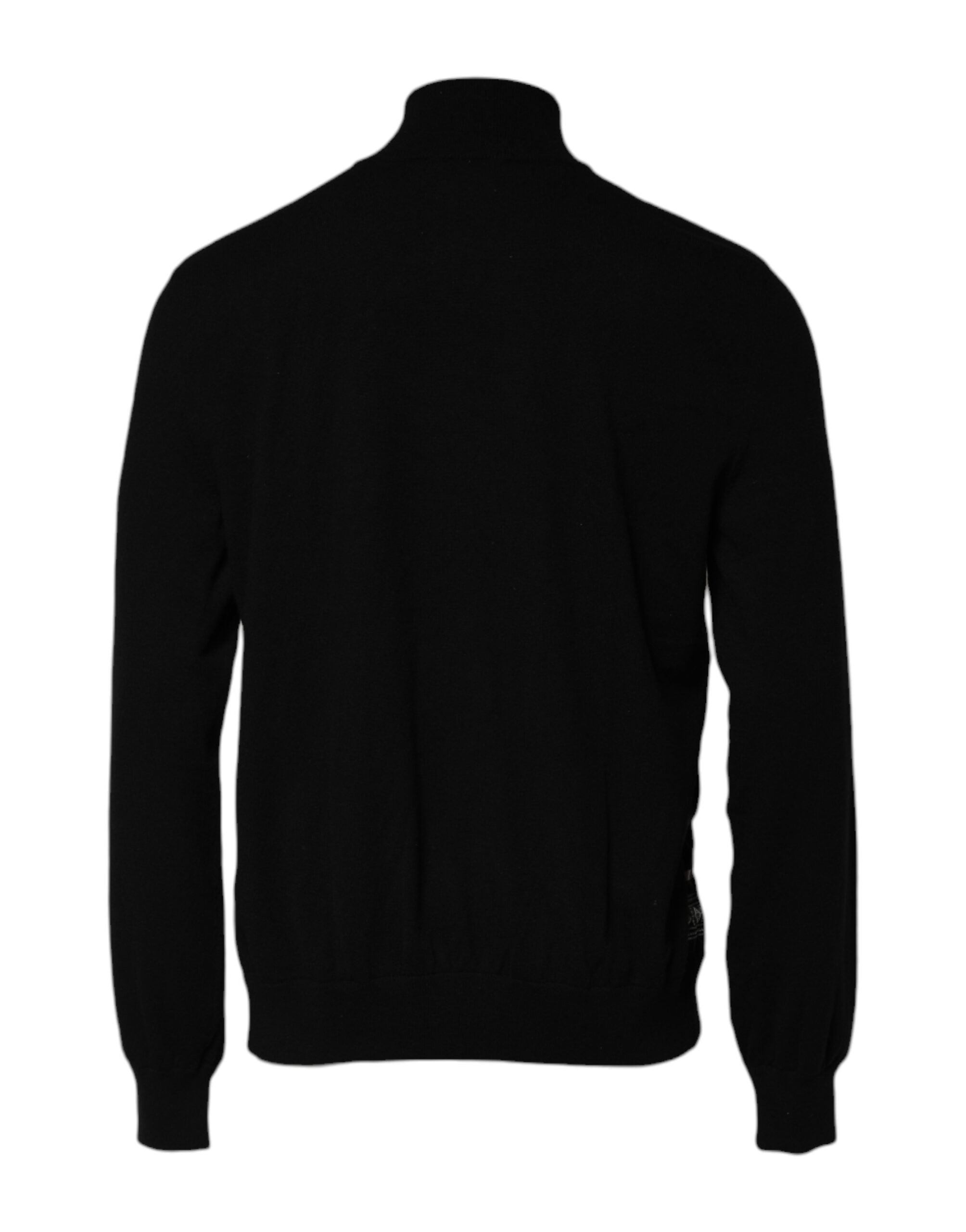 Dolce & Gabbana Black White Bandana Print Zip-Up Sweatshirt