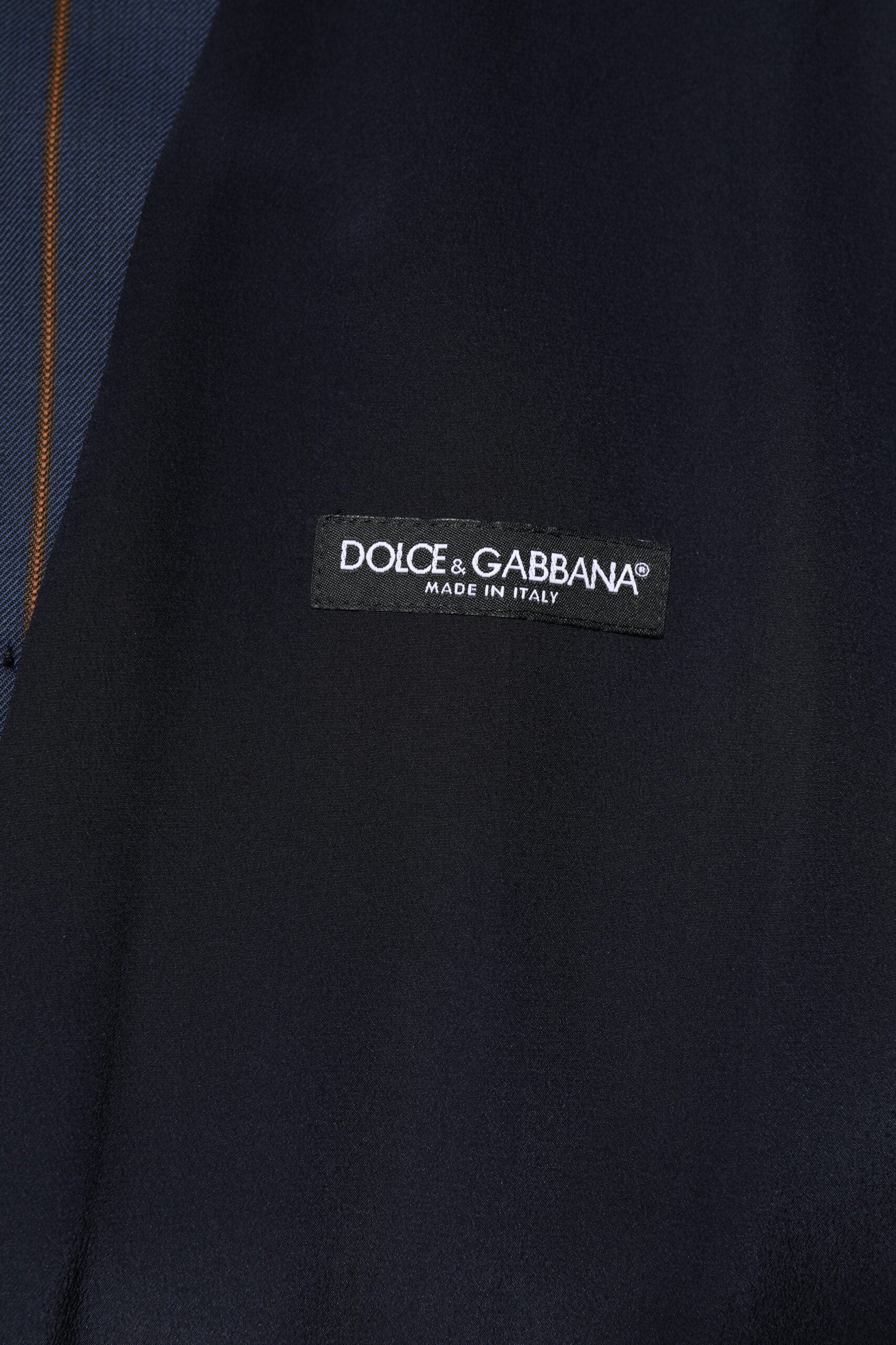 Dolce & Gabbana Blue Stripe Wool Formal Men's Waistcoat Vest