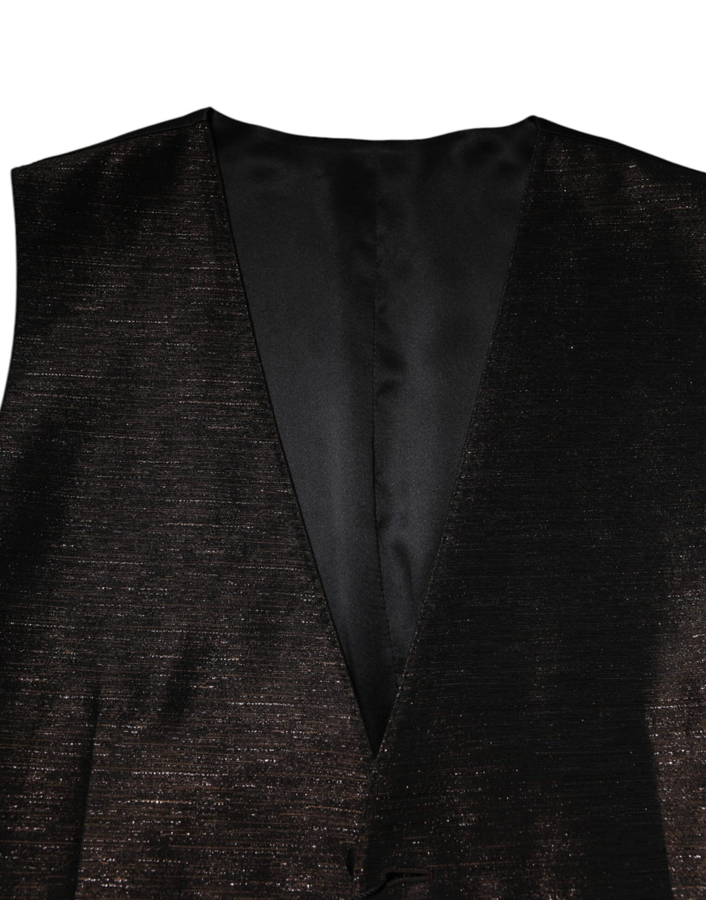 Dolce & Gabbana Dunkelbraun Kleid Formal Männer Weste Weste