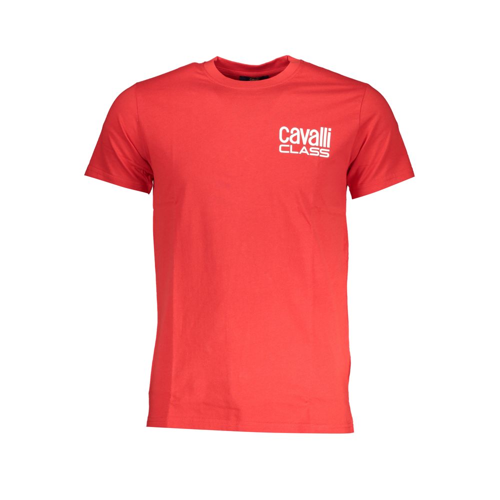 Cavalli Class T-Shirt in red cotton