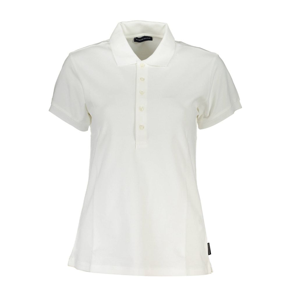 North Sails Baumwoll-Poloshirt in Weiß
