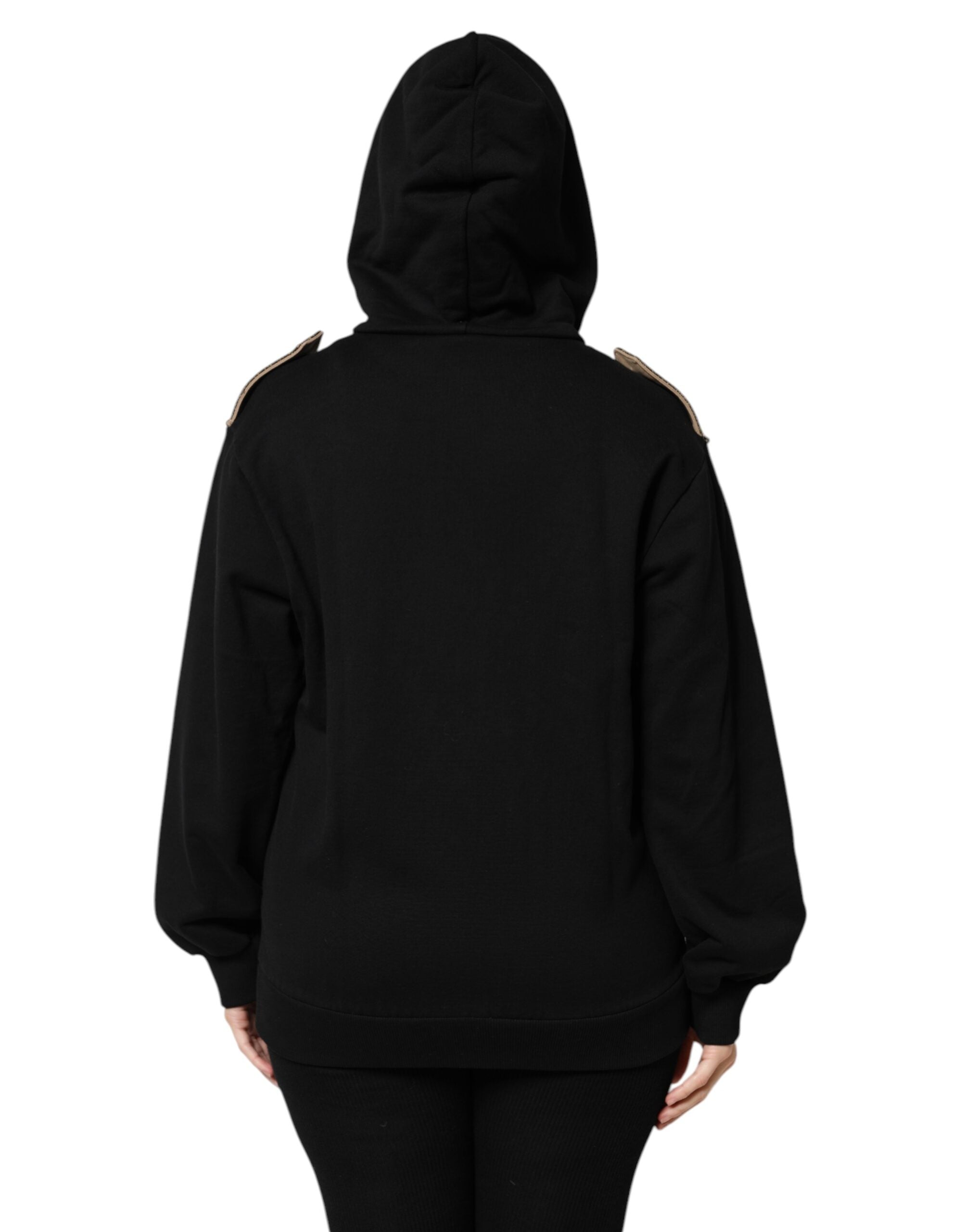 Dolce & Gabbana Black Logo Zip-Up Hoodie