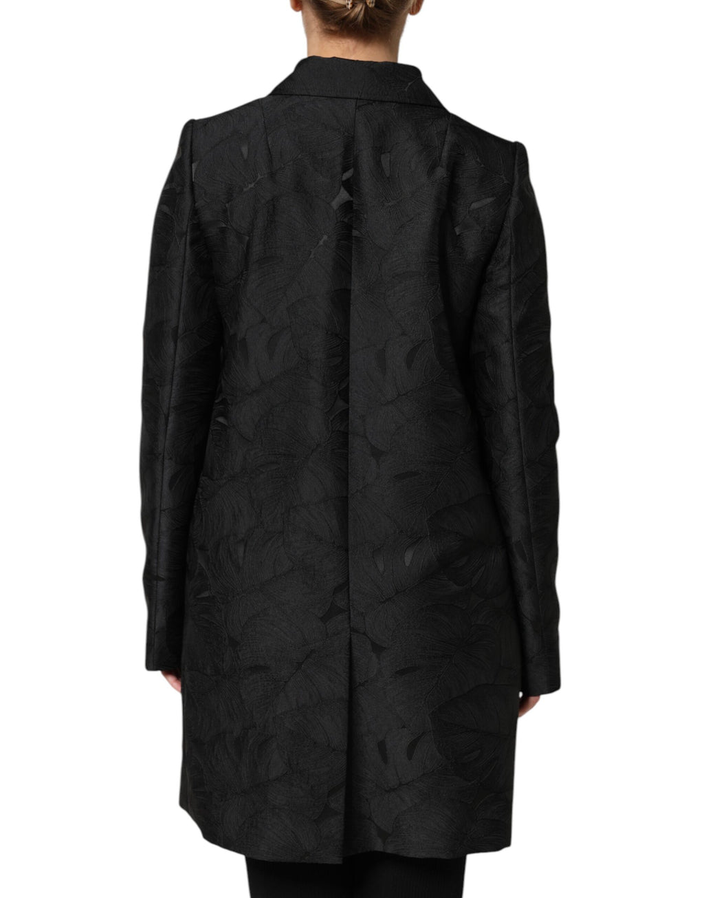 Dolce & Gabbana Black Single-Breasted Trench Coat Jacket