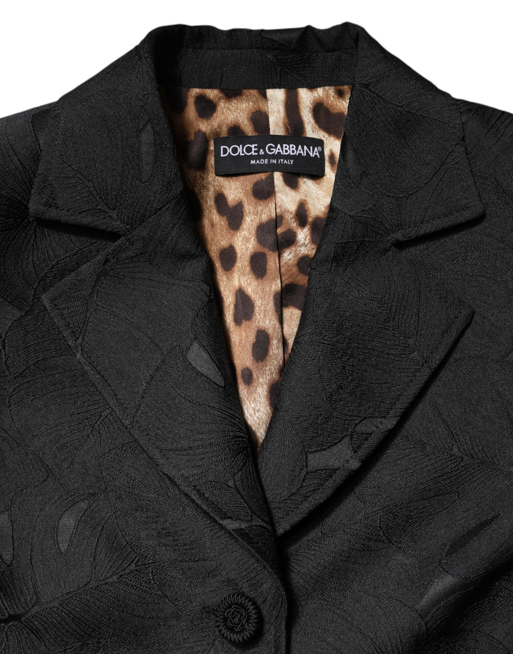 Dolce & Gabbana Black Single-Breasted Trench Coat Jacket