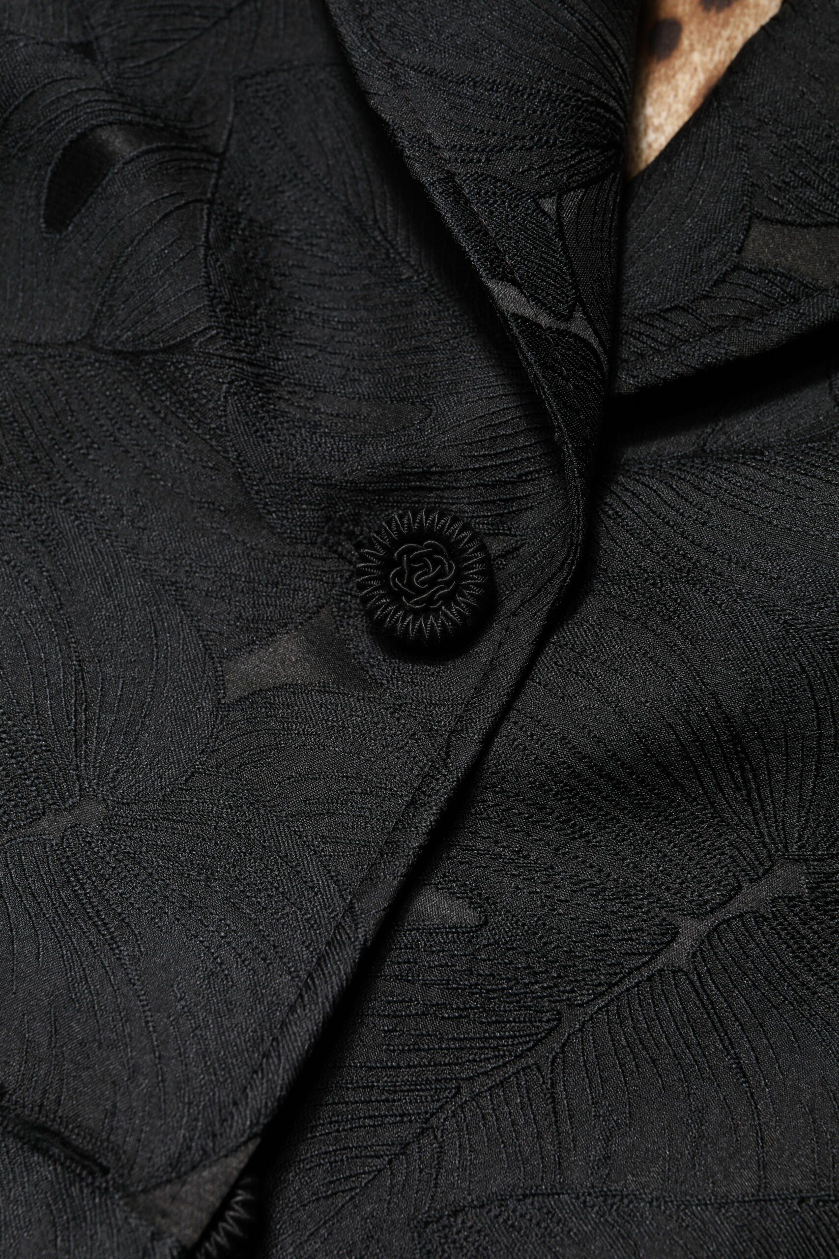 Dolce & Gabbana Black Single-Breasted Trench Coat Jacket