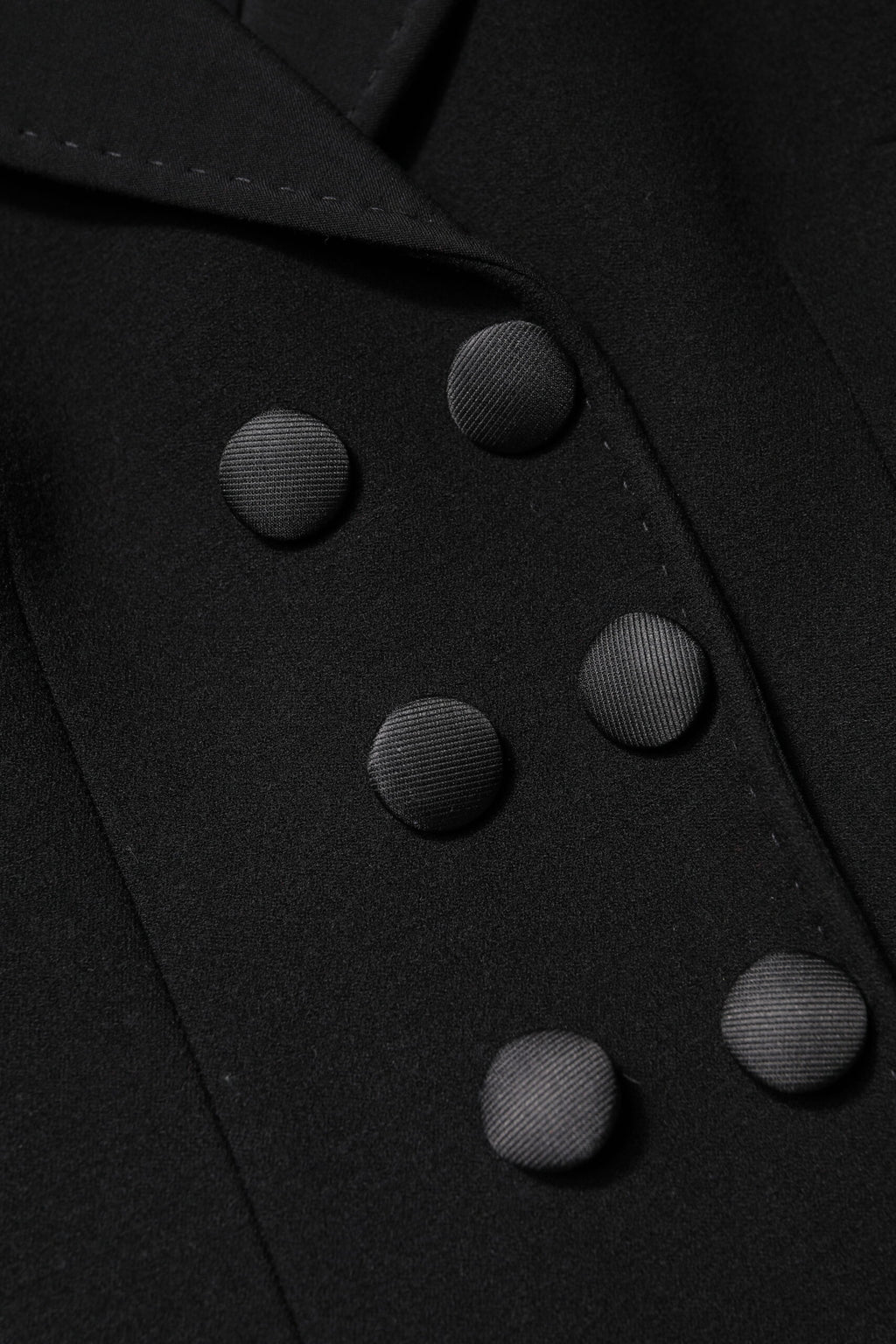 Dolce & Gabbana Black Wool Double Breasted Jacket