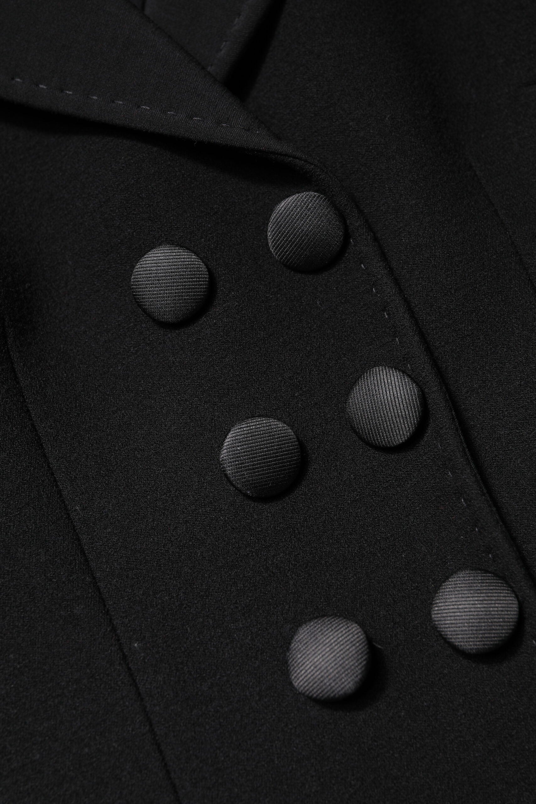 Dolce & Gabbana Black Wool Double Breasted Jacket