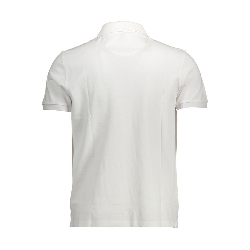 North Sails Bianco Baumwoll-Herrenpoloshirt