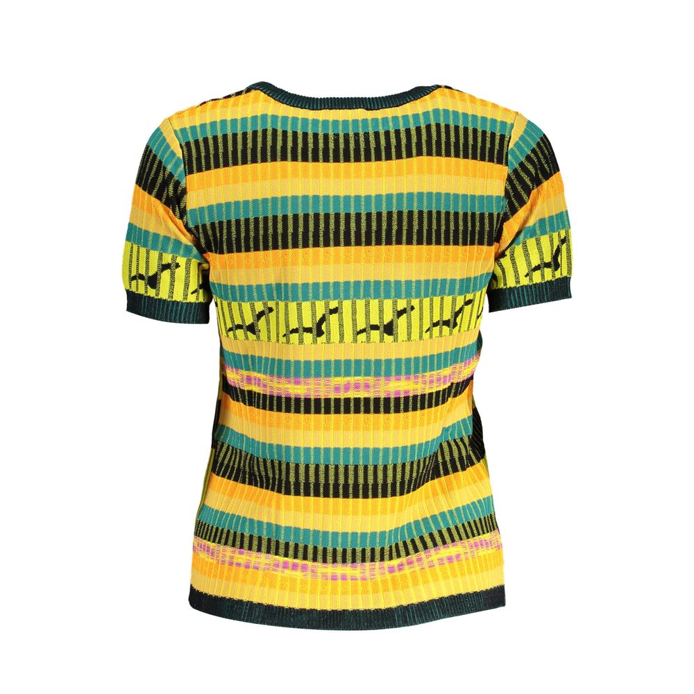 Desigual Gelber Viskose-Pullover