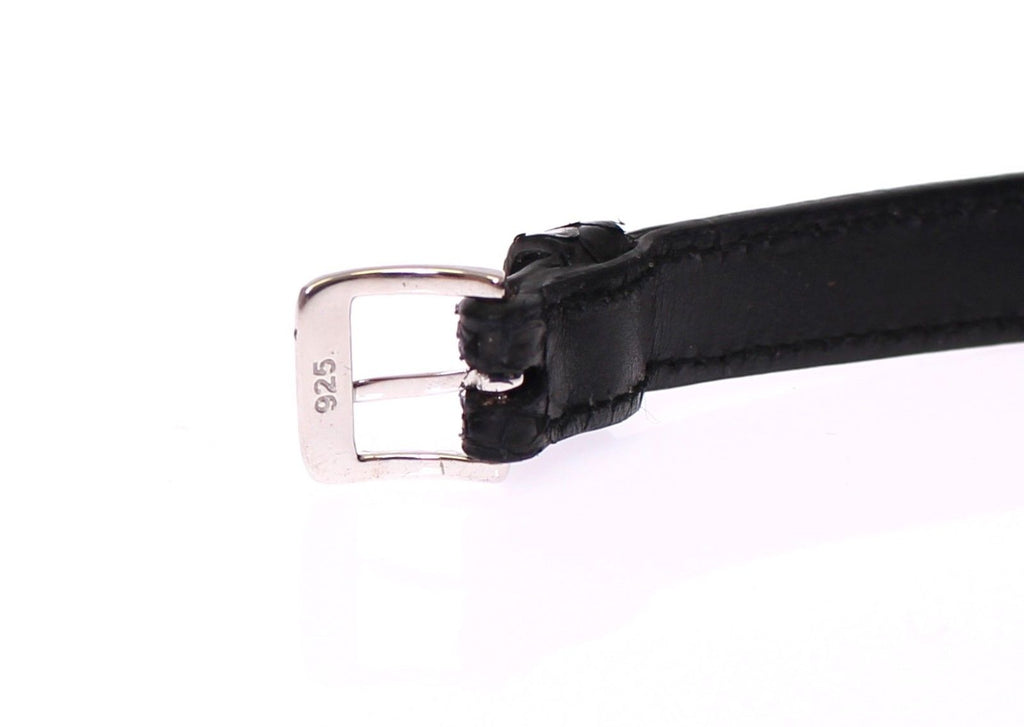 Nialaya Schlangenhaut CZ LOVE 925 Silberarmband