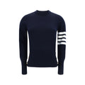 Thom Browne Blauer Sweatshirt aus Fleece-Wolle