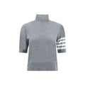 Thom Browne Grey Polyamide Roll-Neck Sweater