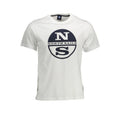 North Sails Bianco Baumwoll-T-Shirt für Herren