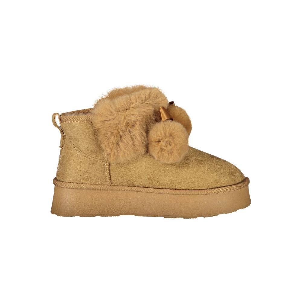 Laura Biagiotti Brauner Polyester Damenstiefel