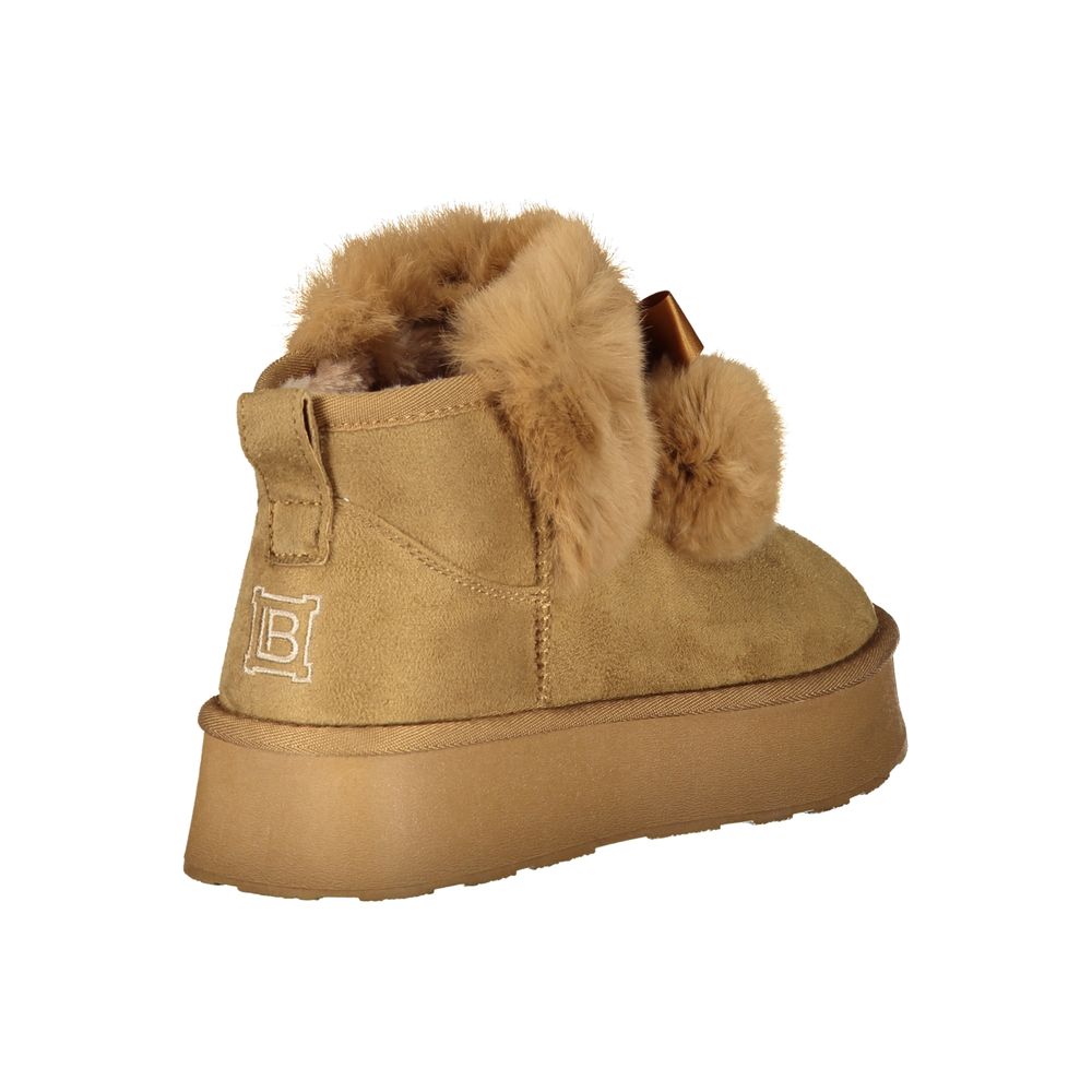Laura Biagiotti Brauner Polyester Damenstiefel