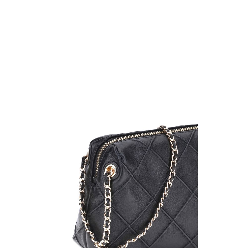 Tory Burch Schwarze Kalbshaut Bos Taurus Schultertasche