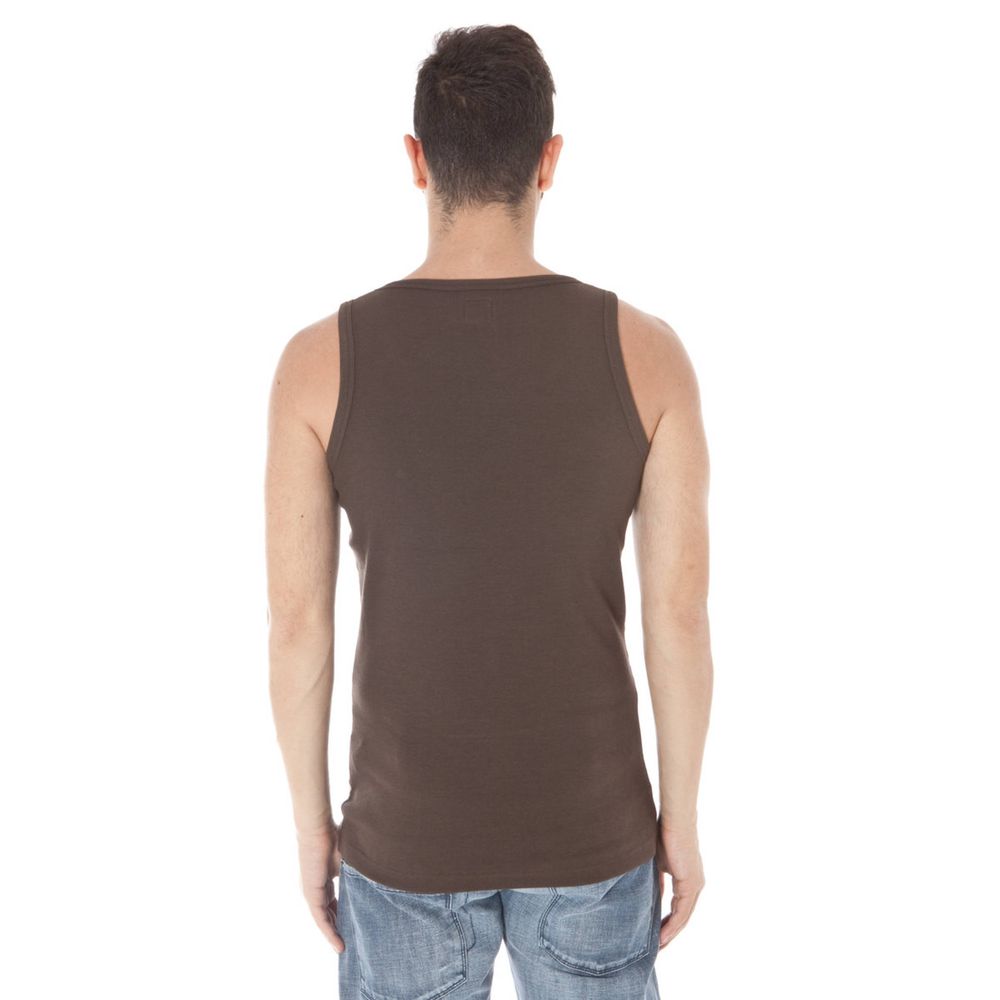 Zuelements T-Shirt aus brauner Baumwolle