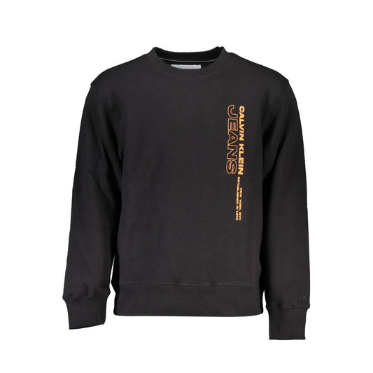 Calvin Klein Schwarzer Baumwollpullover für Männer