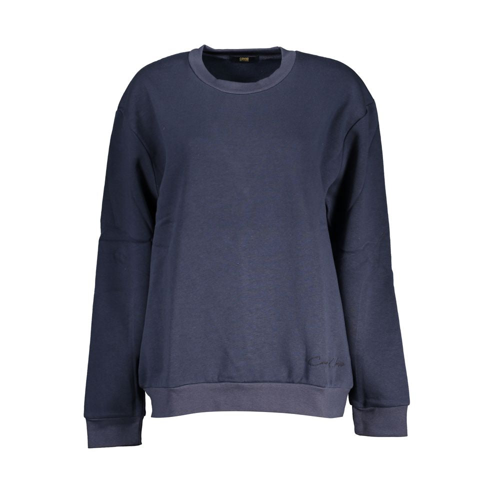 Cavalli Class Blauer Polyester-Sweatshirt