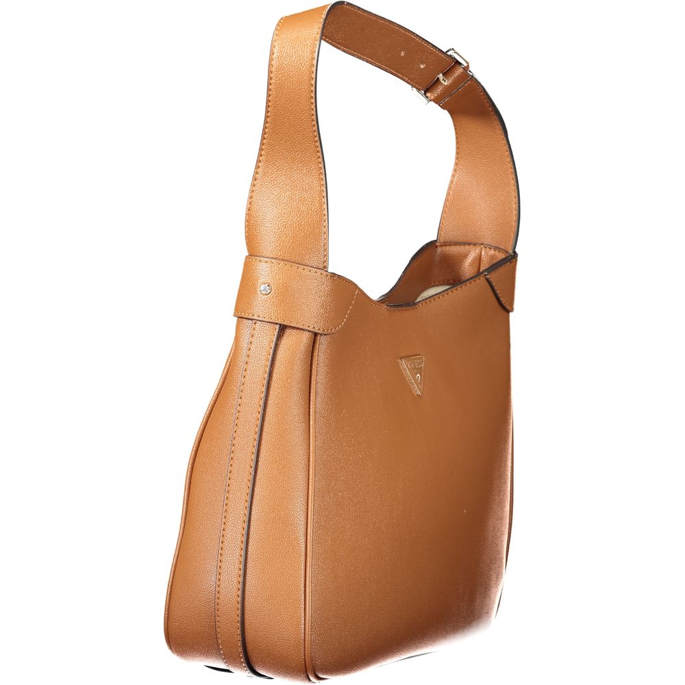 Guess Jeans Handtasche aus braunem Polyethylen