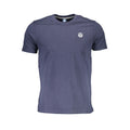 North Sails Blu Baumwoll-T-Shirt für Herren