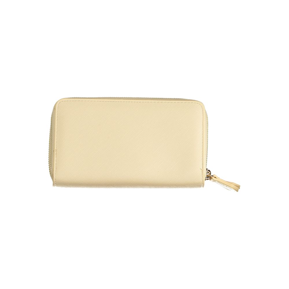 Mario Valentino Beige Polyurethane Damen Geldbörse