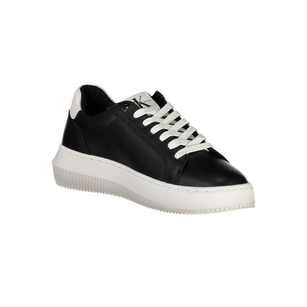 Calvin Klein Women's Black Leather Sneakers