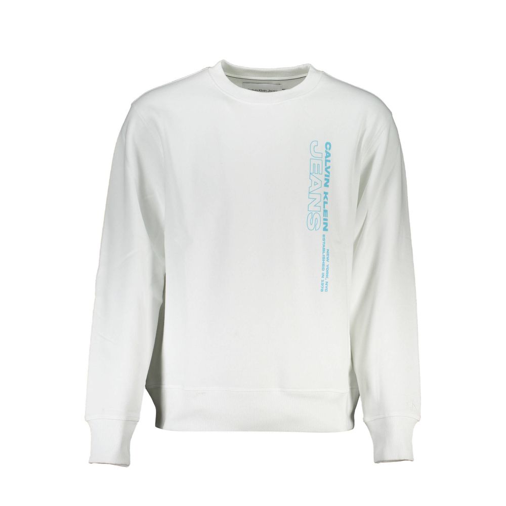 Calvin Klein Men's White Cotton Sweater