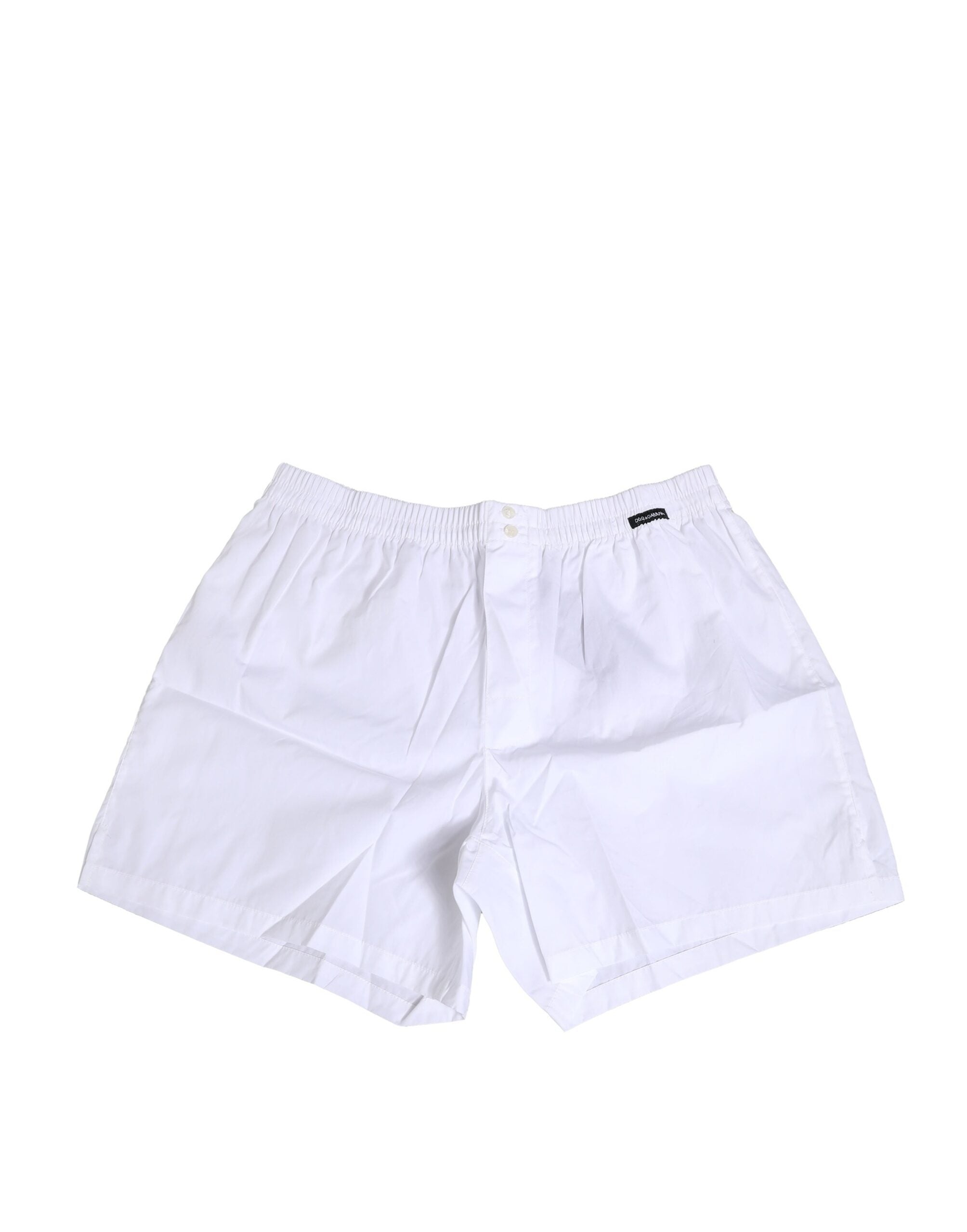 Dolce & Gabbana White Cotton Boxer Briefs Regular Underwear