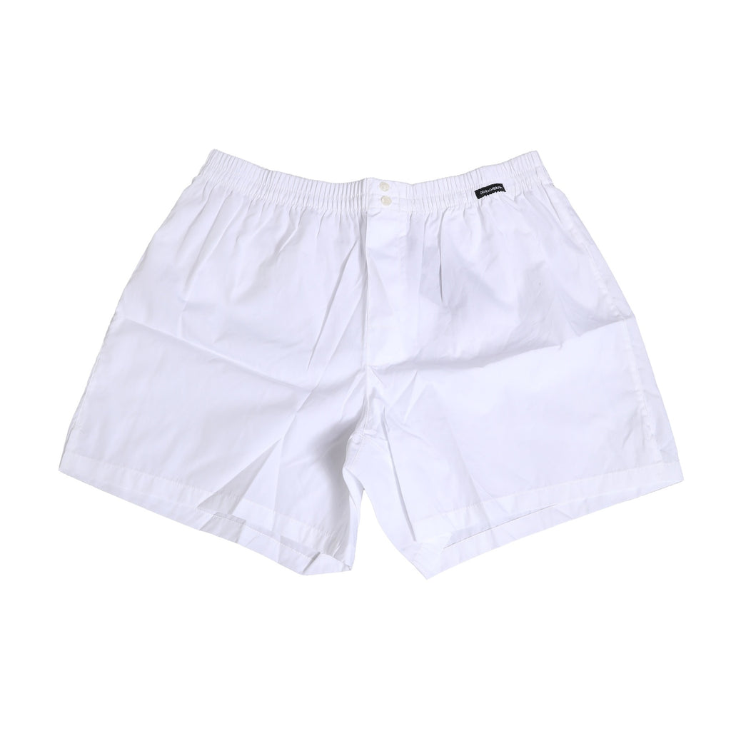 Dolce & Gabbana White Cotton Boxer Briefs Regular Underwear