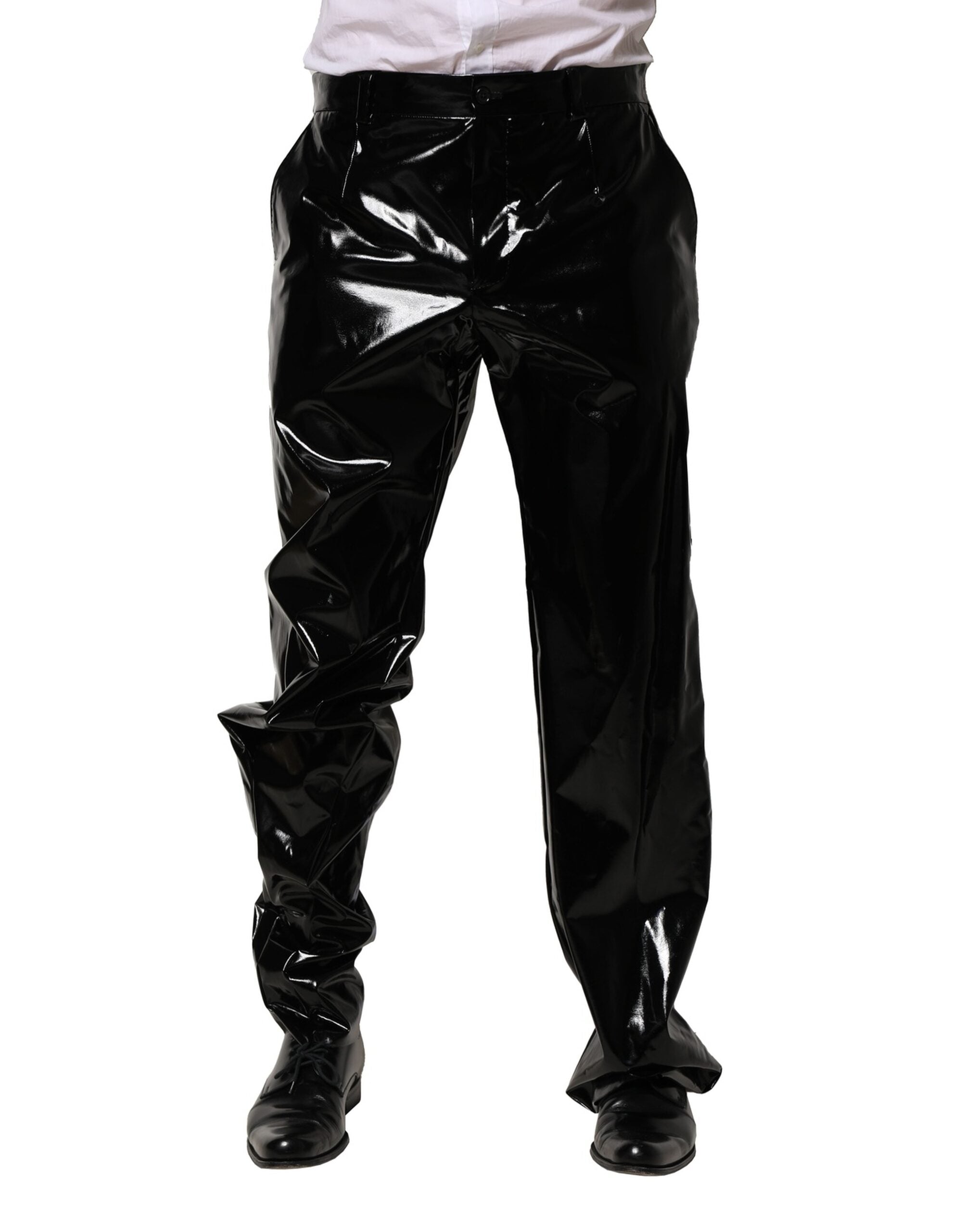 Dolce & Gabbana Schwarze Nylon-Hosen für Männer