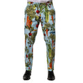 Dolce & Gabbana Multicolor Cotton Tapered Herrenhose