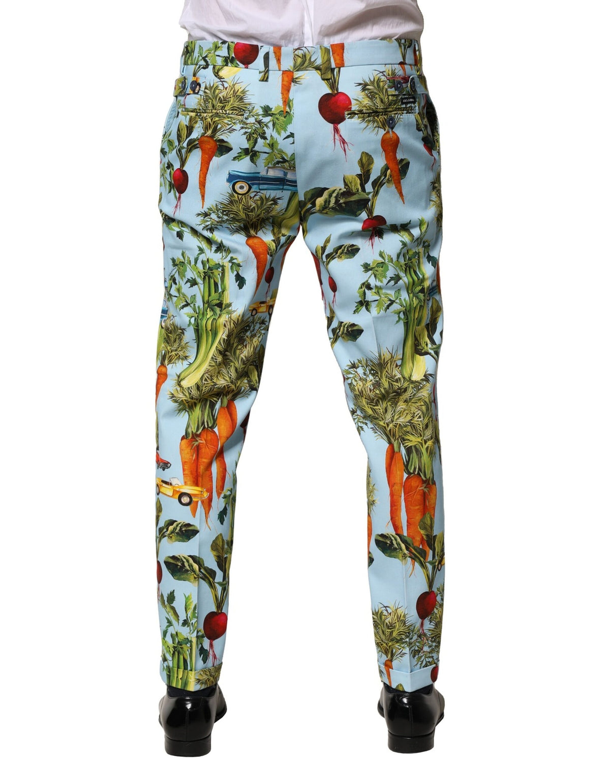 Dolce & Gabbana Multicolor Cotton Tapered Herrenhose
