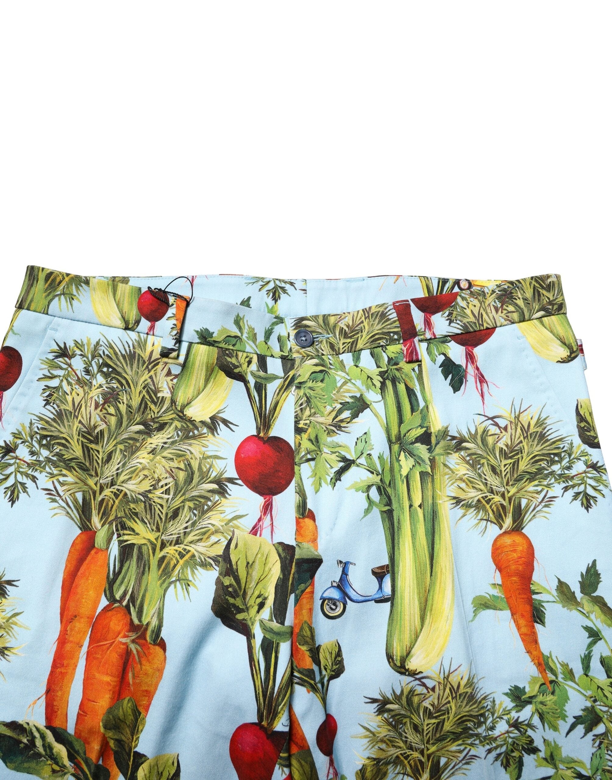 Dolce & Gabbana Multicolor Cotton Tapered Men's Trousers