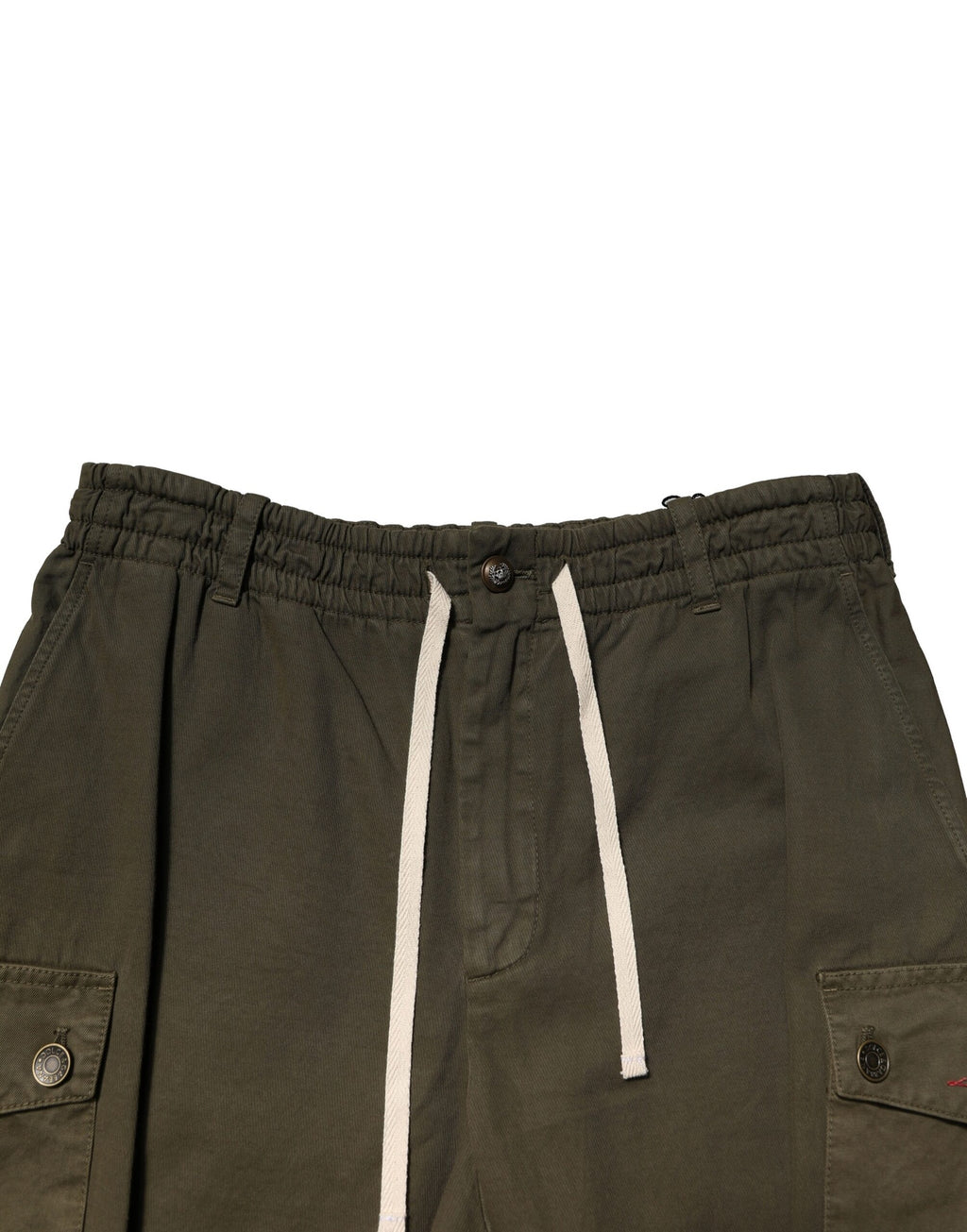 Dolce & Gabbana Brown Cotton Cargo Trousers with Drawstring