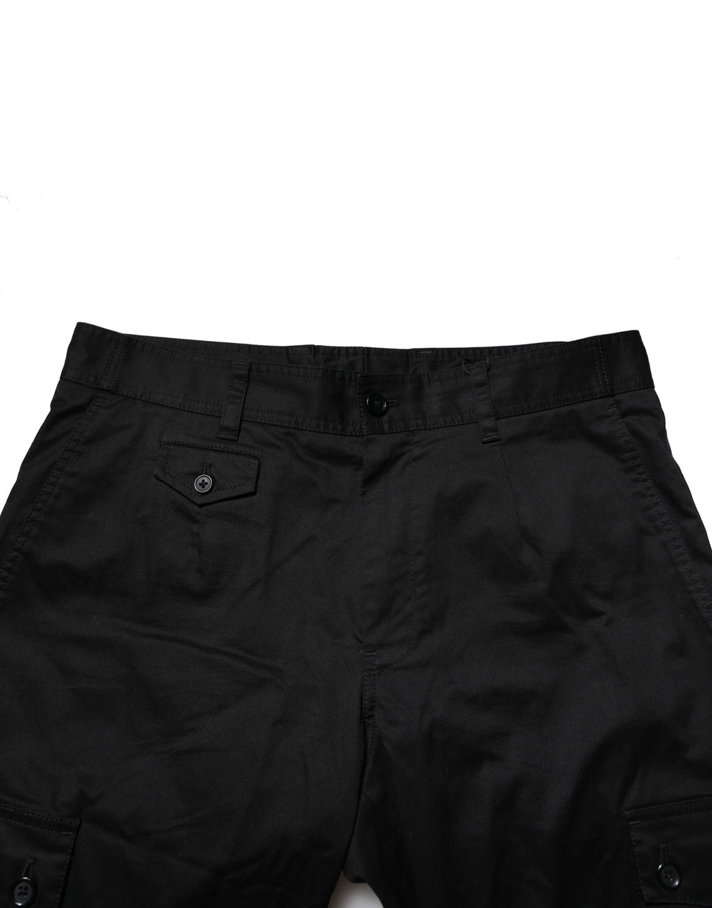 Dolce & Gabbana Schwarzes Baumwollkleid Slim Formal Pants