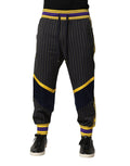 Dolce & Gabbana Multicolor Striped Wool Joggers