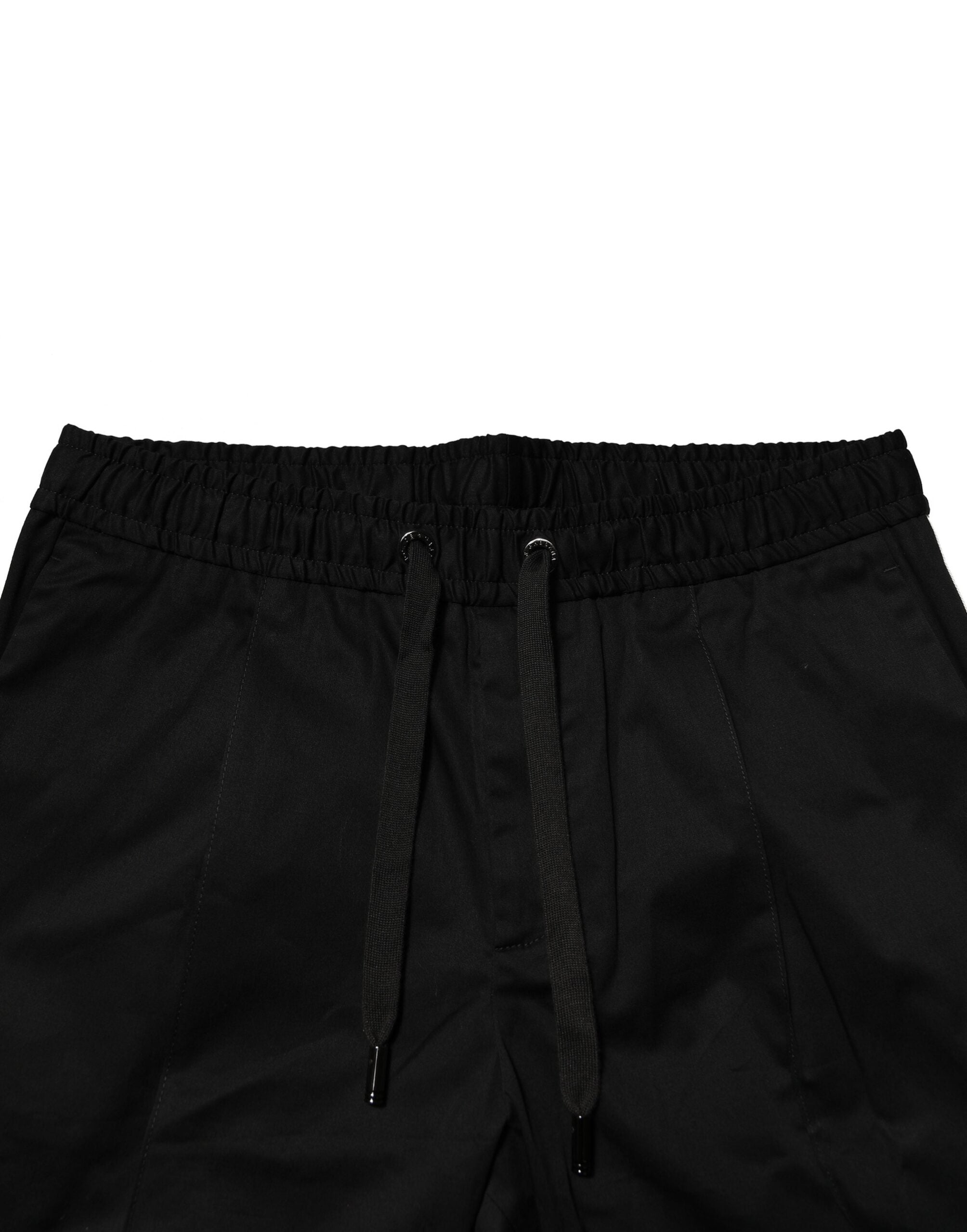 Dolce & Gabbana Black Cotton Mid-Rise Jogger Pants