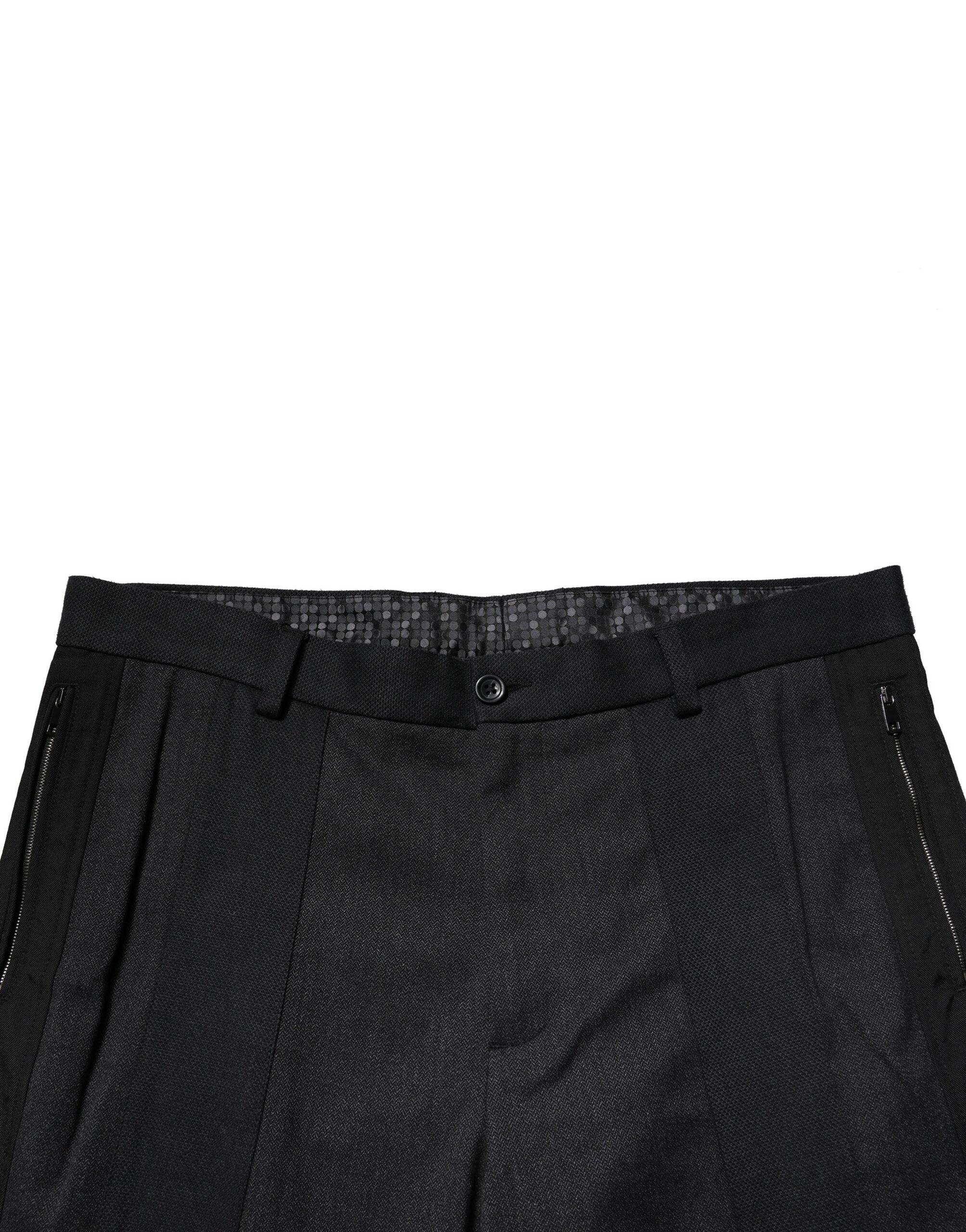 Dolce & Gabbana Black Cotton Slim Formal Pants